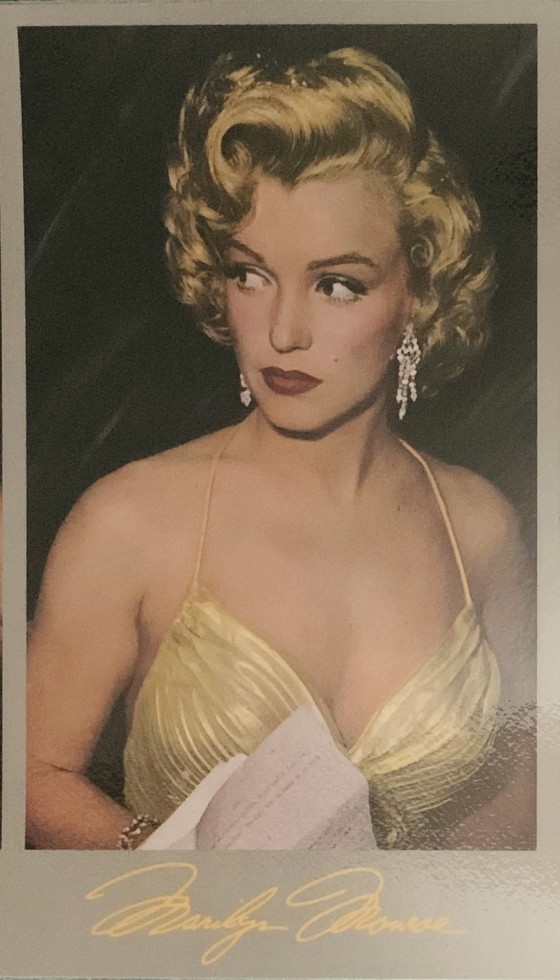 Image 1 of Marilyn Monroe "Five Times Marilyn, 1987". Signed In Plate. With Coa. Phil Stern. Lithographic Color Photo, High Quality.