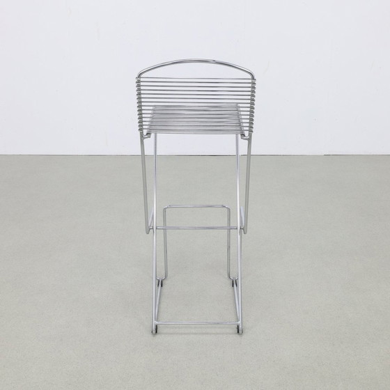 Image 1 of 3X Postmodern Barstool Chrome, 1980S