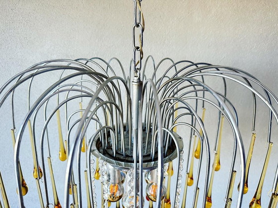 Image 1 of Lustre vintage en forme de goutte d'eau