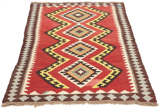 Kilim Persia Qashqai -Hand-woven- Collector's item- 143 X 96 Cm No. 448822