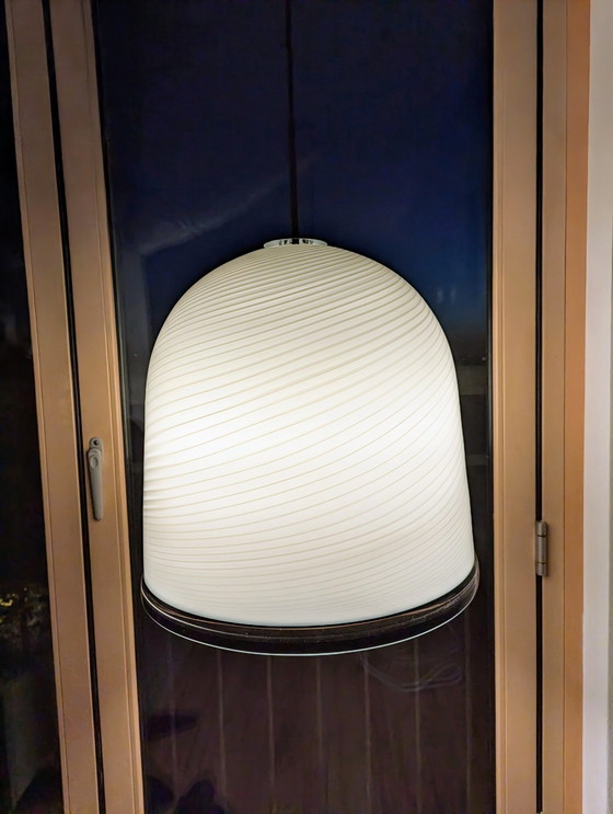 Image 1 of Leucos Murano 'Swirl' Glass Pendant Lamp