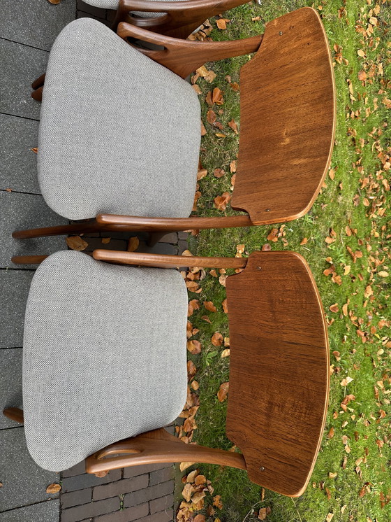 Image 1 of Set Of 4 Arne Hovmad Dining Chairs