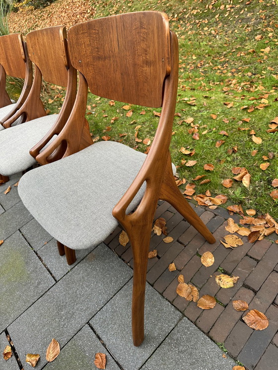 Image 1 of Set Of 4 Arne Hovmad Dining Chairs