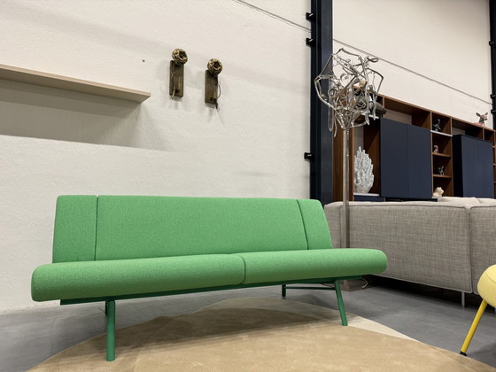 Image 1 of Harvink Armslag Sofa 2.5 Seater Green Fabric