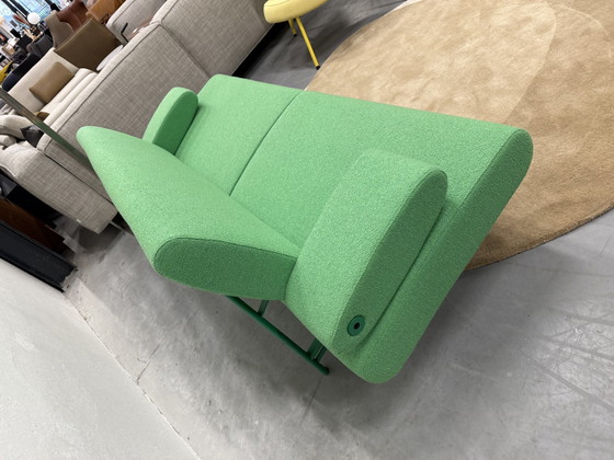 Image 1 of Harvink Armslag Sofa 2.5 Seater Green Fabric