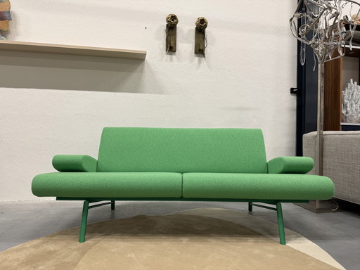 Harvink Armslag Sofa 2.5 Seater Green Fabric