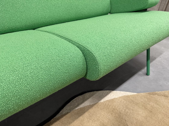 Image 1 of Harvink Armslag Sofa 2.5 Seater Green Fabric