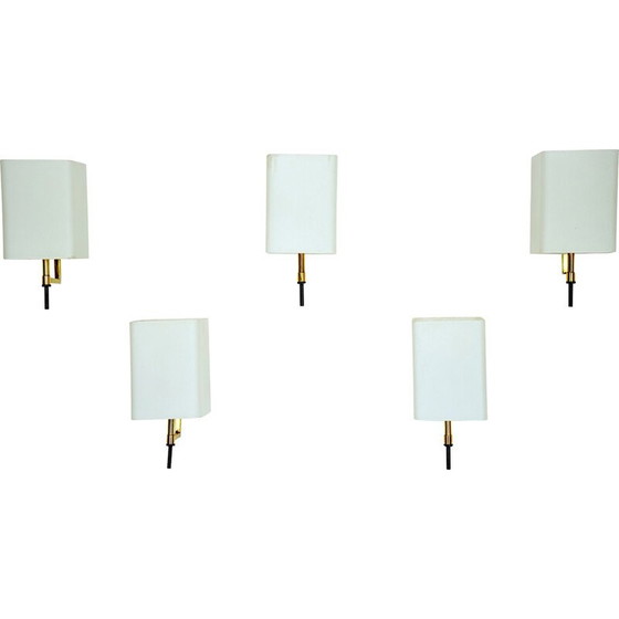 Image 1 of Set of 5 mid-century wall lamps by Stilnovo, Italy 1950s