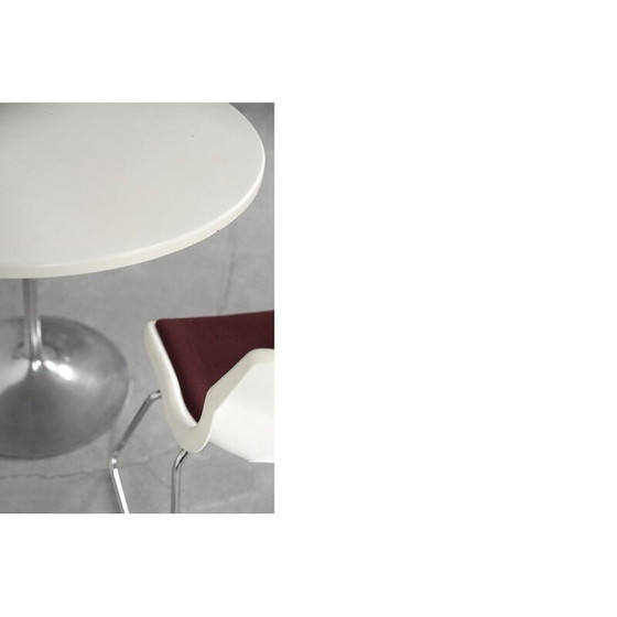 Image 1 of Tavolo rotondo vintage scandinavo in metallo tulip, anni '70