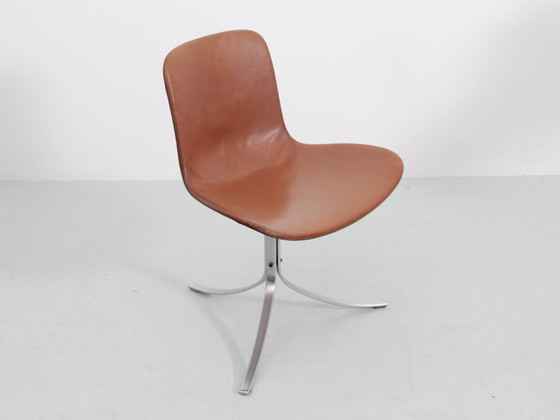 Image 1 of Set di 4 sedie scandinave modello Pk9 edizione originale K. Christiansen