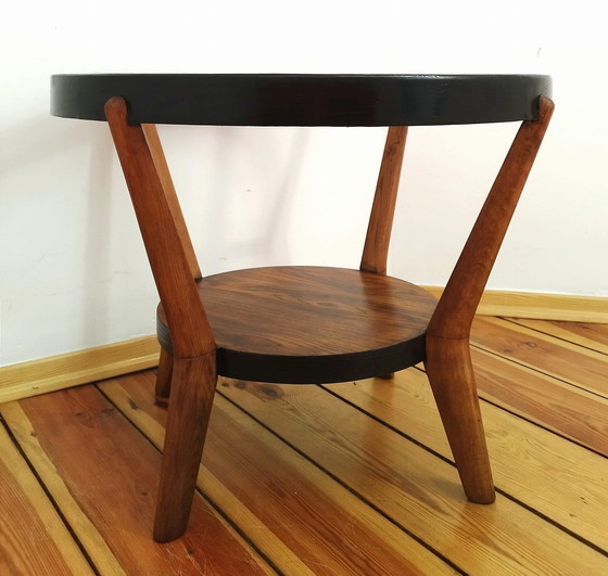 Image 1 of Coffee Table Attributed To K. Kozelka For Interier Praha, Former Czechoslovakia