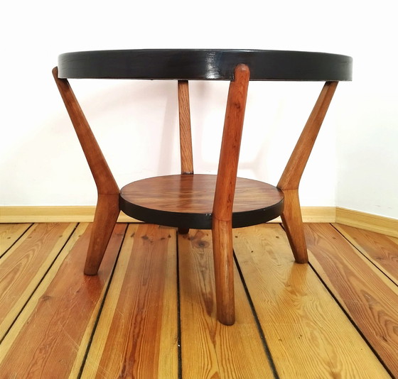 Image 1 of Coffee Table Attributed To K. Kozelka For Interier Praha, Former Czechoslovakia