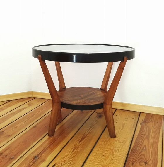 Image 1 of Coffee Table Attributed To K. Kozelka For Interier Praha, Former Czechoslovakia