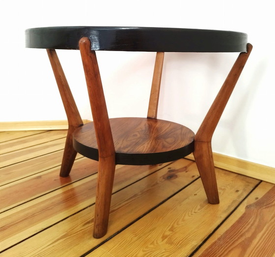 Image 1 of Coffee Table Attributed To K. Kozelka For Interier Praha, Former Czechoslovakia