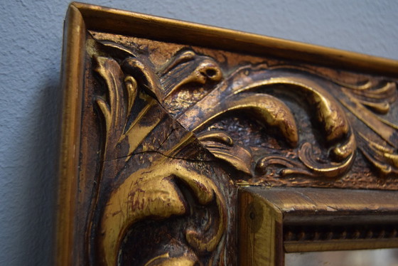 Image 1 of Specchio da parete in legno Art Déco, anni '30.