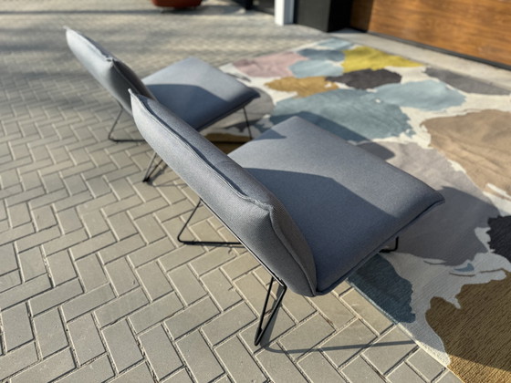 Image 1 of 2 Jess Design Earl Armchairs in & Outdoor Chairs Gray Blue