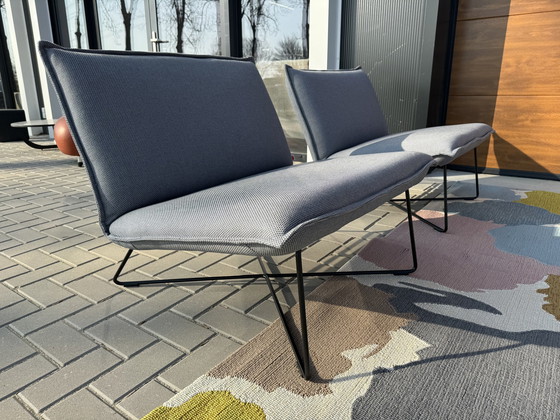 Image 1 of 2 Jess Design Earl Armchairs in & Outdoor Chairs Gray Blue