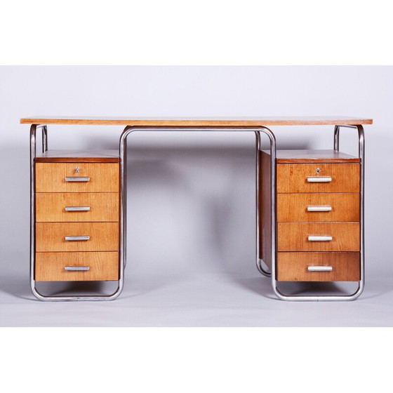 Image 1 of Bauhaus vintage writing desk by Robert Slezak, 1930s