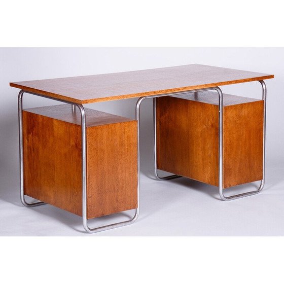 Image 1 of Bauhaus vintage writing desk by Robert Slezak, 1930s