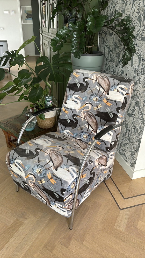 Image 1 of Woood armchair refurbished