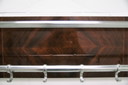 porte-manteau mural vintage chrome & bois