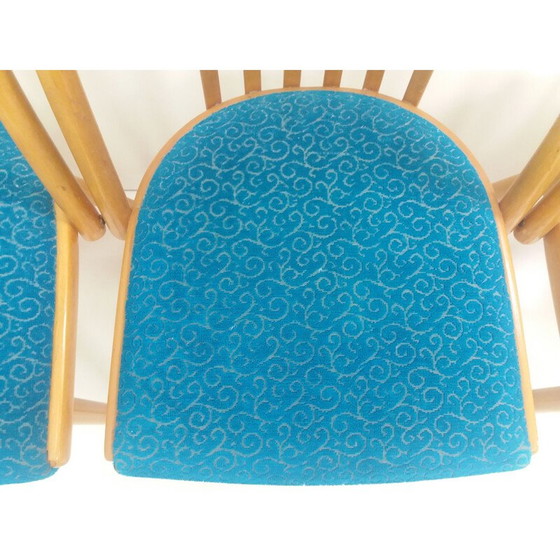 Image 1 of Set of 4 vintage beechwood chairs by Antonín Šuman for Ton Bystřice pod Hostýnem, Czechoslovakia 1960