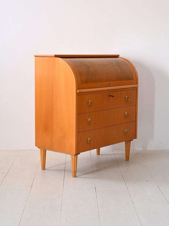 Image 1 of Mid-Century Scandinavian Secretary Desk With Writing Surface