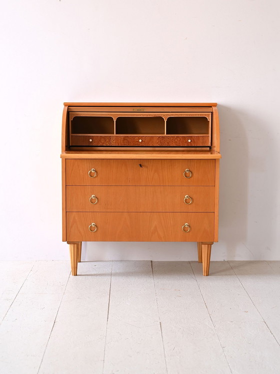 Image 1 of Mid-Century Scandinavian Secretary Desk With Writing Surface