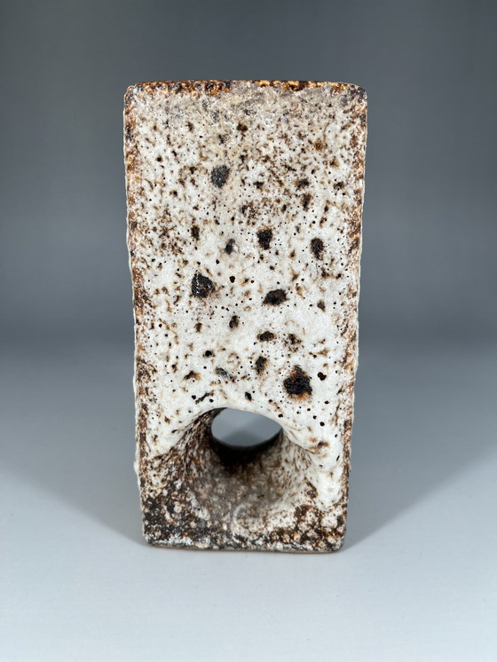 Image 1 of Keramiek Vase Van Woerden Fat Lava Space Age