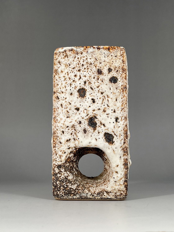 Image 1 of Keramiek Vase Van Woerden Fat Lava Space Age