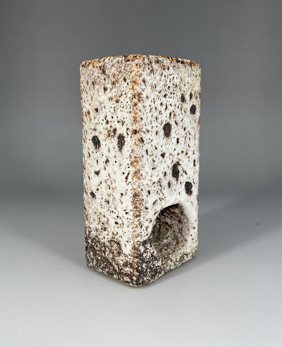 Image 1 of Keramiek Vase Van Woerden Fat Lava Space Age