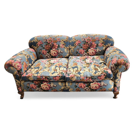 Image 1 of Howard Sons Floral Sofa Stunning Condition Weighty Sofa 100 Kg Flora Sofa