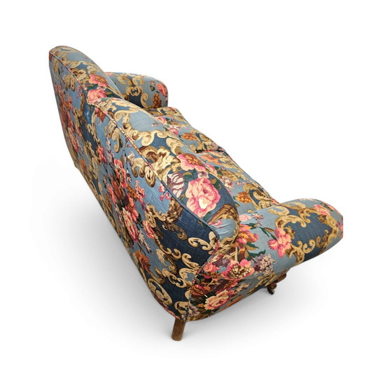 Image 1 of Howard Sons Floral Sofa Stunning Condition Weighty Sofa 100 Kg Flora Sofa