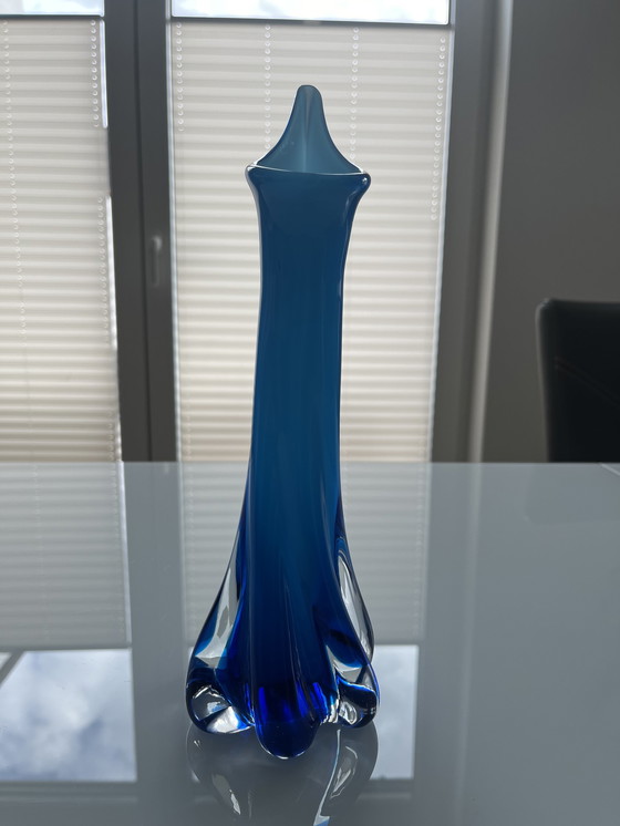 Image 1 of Vaso Calla Empoli vintage blu