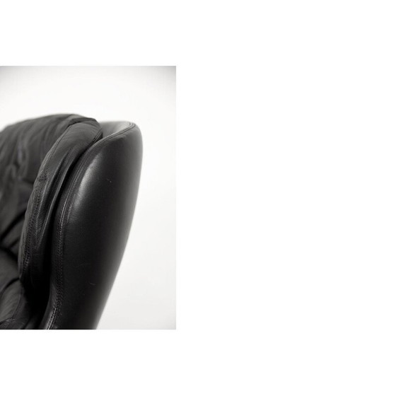 Image 1 of Vintage leather swivel chair by Selig Imperial, Sweden 1970