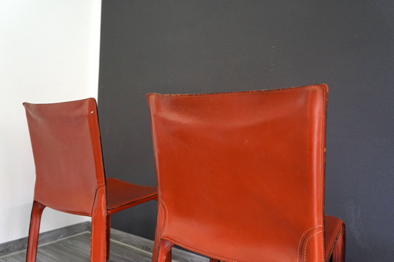 Image 1 of Dining chairs by Cab Mario Bellini for Cassina, 4 . set