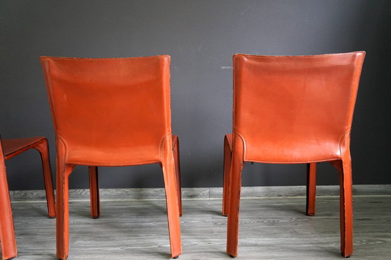 Image 1 of Dining chairs by Cab Mario Bellini for Cassina, 4 . set