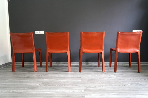 Image 1 of Dining chairs by Cab Mario Bellini for Cassina, 4 . set