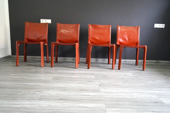 Image 1 of Dining chairs by Cab Mario Bellini for Cassina, 4 . set