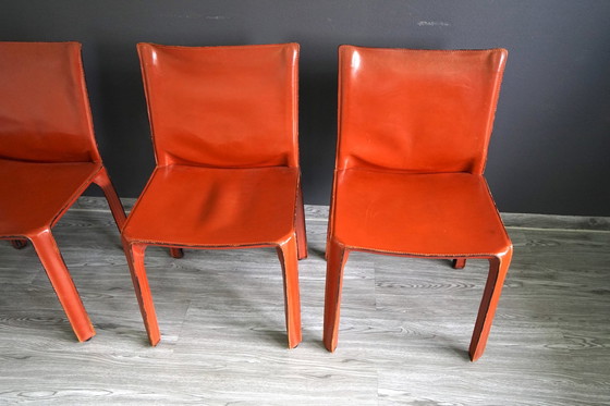 Image 1 of Dining chairs by Cab Mario Bellini for Cassina, 4 . set