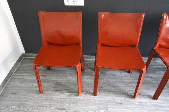 Image 1 of Dining chairs by Cab Mario Bellini for Cassina, 4 . set