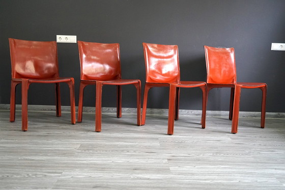 Image 1 of Dining chairs by Cab Mario Bellini for Cassina, 4 . set