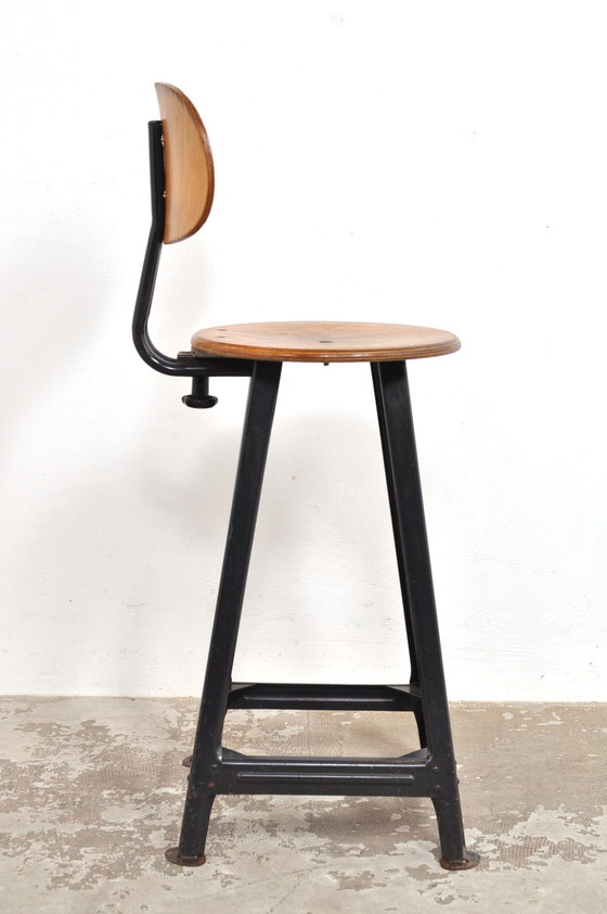 Image 1 of Vintage Bar Stool In Bauhaus Style