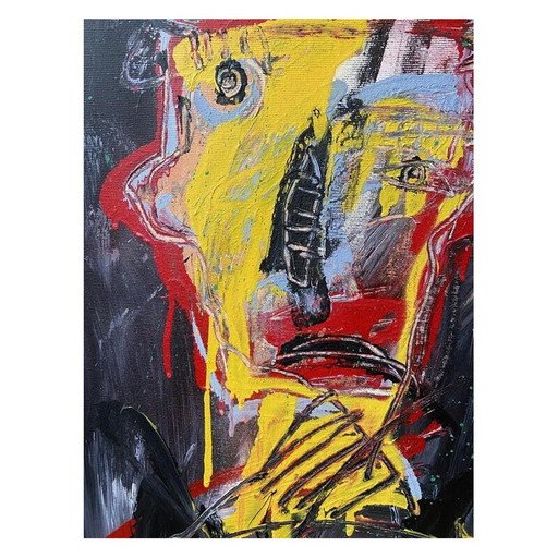 Vintage fever painting by Jazzu, France 2020