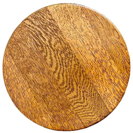 Image 1 of Tall vintage plant table solid oak