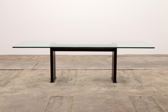 Image 1 of Tito Agnoli for Matteo Grassi leather dining table and six chairs