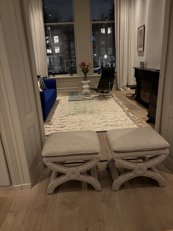 Image 1 of 2 X Restoration Hardware Stools