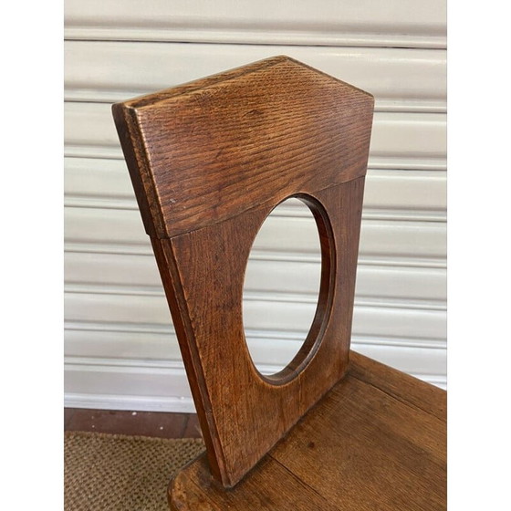 Image 1 of Set of 4 vintage Savoy oakwood chairs