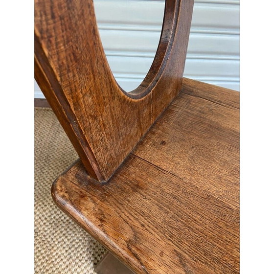 Image 1 of Set of 4 vintage Savoy oakwood chairs