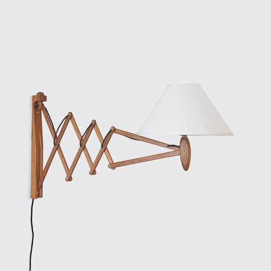 Image 1 of Lampada da parete vintage a fisarmonica di Erik Hansen per Klint, Danimarca